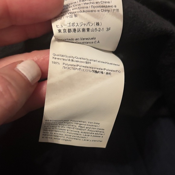 Boss Black Faux Leather Short Sleeve Top size 4 - Picture 7 of 7